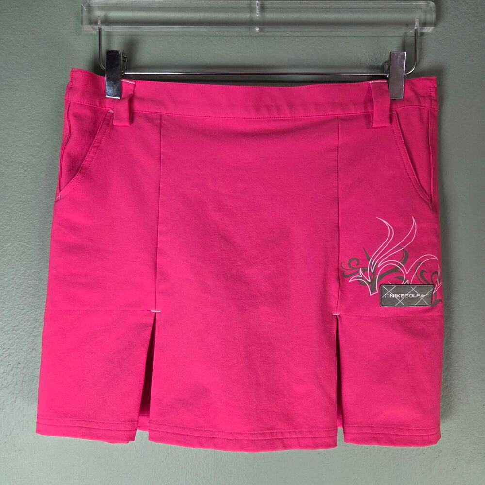 Nike Golf Pink Skort Womens L Athletic Golf Activewear Tennis Sporty Pickleball